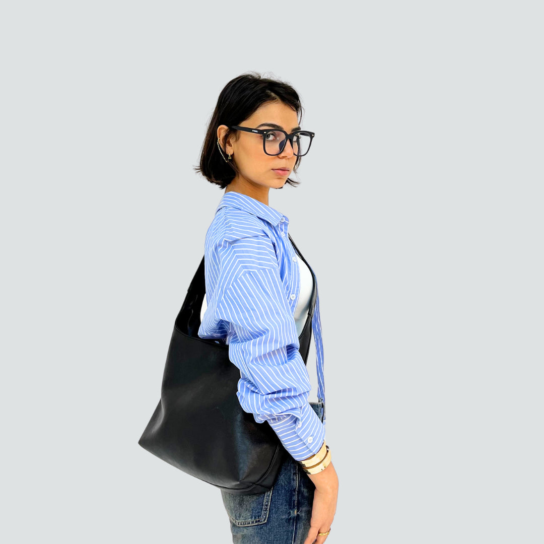 أبتاون ليذر - أسود