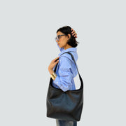 أبتاون ليذر - أسود