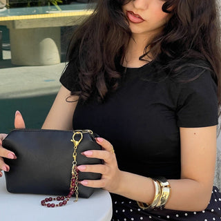 Black Leather Pouch