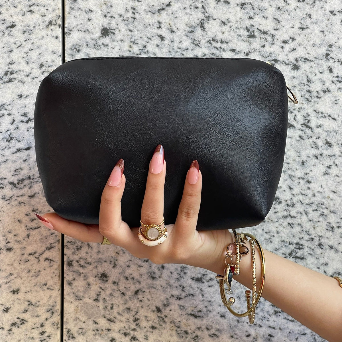 Black Leather Pouch