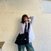 حقيبة الصليب السوداء مع قبعة 